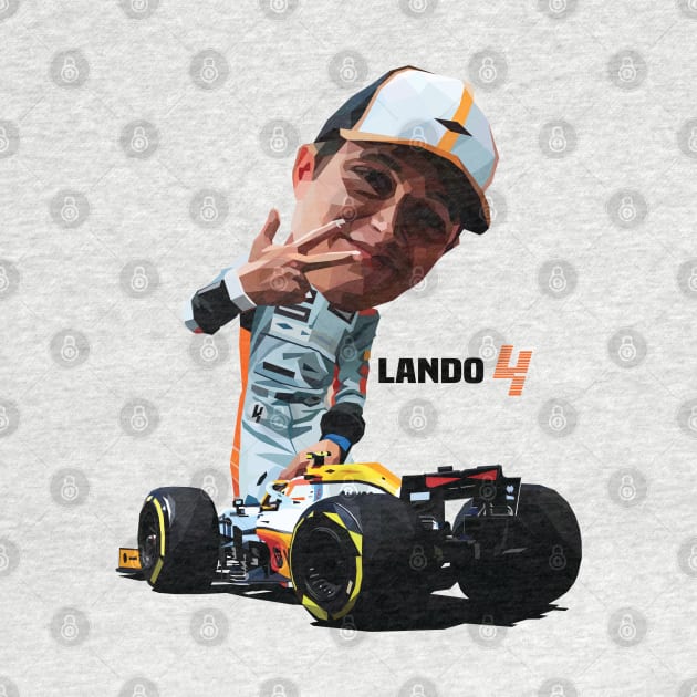 Tooned Lando Norris by pxl_g